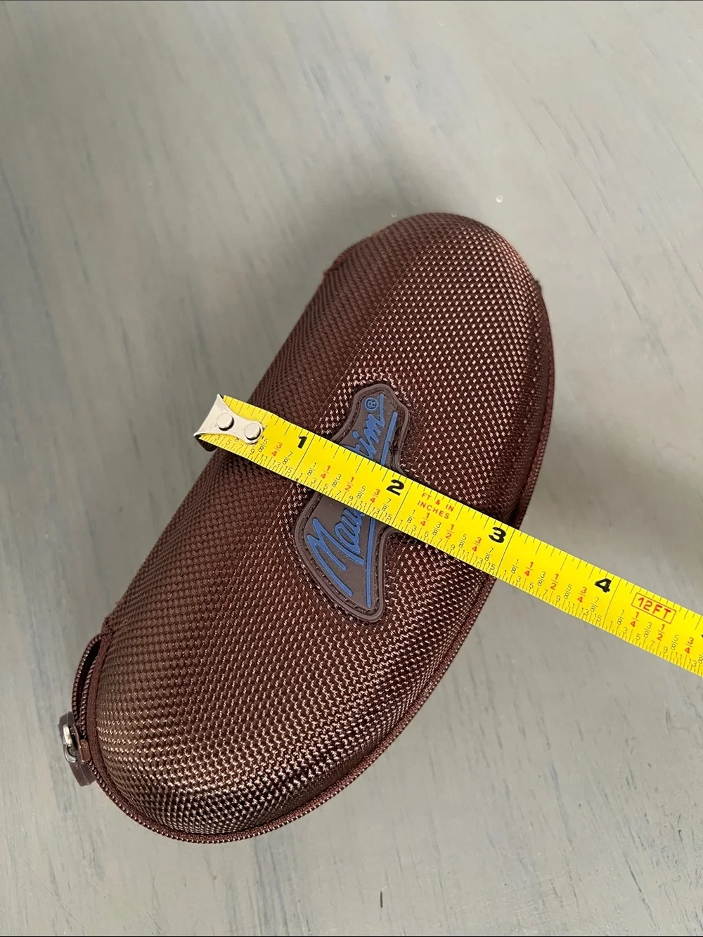 Maui Jim Brown Textured Hard Sunglasses Case